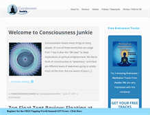 Tablet Screenshot of consciousnessjunkie.com